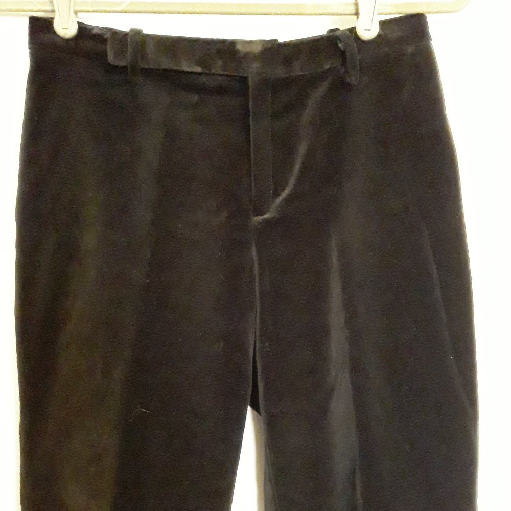 Gap Velvet Trousers/pants Black Sz 1 ankle